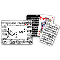 Piatnik Mozart Black & White Bridge Double Deck