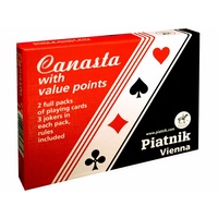 Piatnik Canasta Twin Pack With Value Points PIA2303