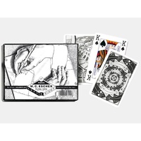 Piatnik M.C. Escher Left & Right Bridge Double DeckPlaying Cards PIA2514