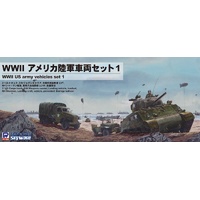 Pit Road 1/700 WWII United States Army Vehicles Set 1 Plastic Model Kit