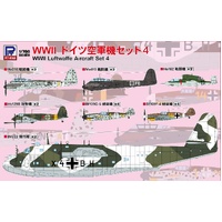 Pit Road 1/700 WWII Luftwaffe Aircraft Set 4 Plastic Model Kit