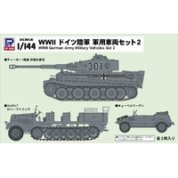 Pit Road 1/144 WWII German Army Military Vehicle Set 2 Plastic Model Kit