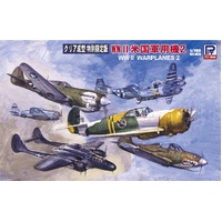 Pit Road 1/700 WWII U.S. Warplanes Vol.2 (Clear Ver.) Plastic Model Kit