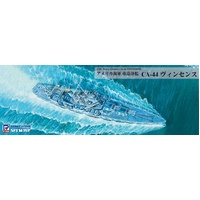 Pit Road 1/700 USN Heavy Cruiser USS Vincennes CA-44 Flag/Ship Name Plate With Etching Parts Plastic Model Kit