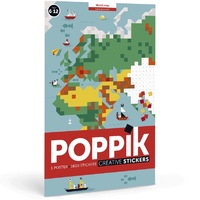 Poppik Creative Stickers - World Map (1600)