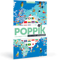 Poppik Discovery Stickers - Flags (200)
