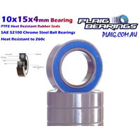 Plaig Bearings 10x15x4mm Bearing - Rubber Seals - 6700-2rs