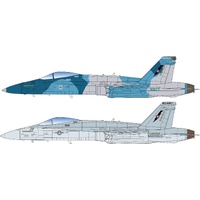 Platz 1/144 F / A-18C Hornet US Navy Strike Fighter Weapons School Top Gun (set of 2) Plastic Model Kit