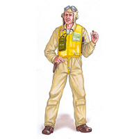 Plus Model 1/32 Standing Vought F4U Corsair/Grumman F4F Wildcat Pilot Figure Plastic Model Kit