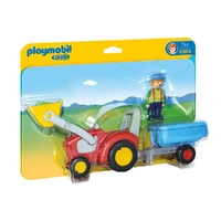 Playmobil - 1.2.3.Tractor with Trailer 6964