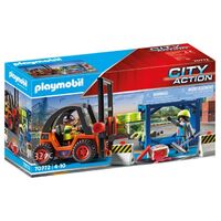 Playmobil - Forklift with Freight 70772