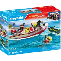 Playmobil Action Heroes Fireboat with Aqua Scooter