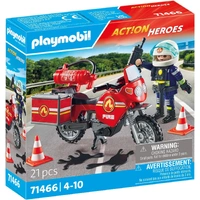 Playmobil Action Heroes Fire Engine at Accident Scene
