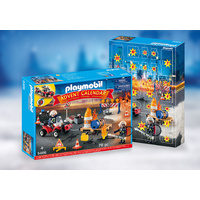 Playmobil - Advent Calendar Construction Site Fire Rescue 9486