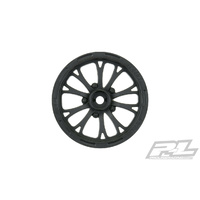 Proline Pomona Drag Spec 2.2" Black Front Wheels (2) For Slash