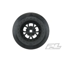 Proline Pomona Drag Spec 2.2"/3.0" Black Rear Wheels (2) For Slash