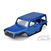 Proline Pre-Painted / Pre-Cut Jeep Wrangler Unlimited Rubicon (Blue) Body For Trx-4