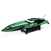 Pro Boat Impulse 32 RC Boat with Smart Technology, RTR, Black / Green, PRB08037T1
