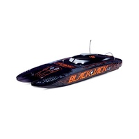 Pro Boat Blackjack 42 Brushless 8S Catamaran, RTR, Black / Orange