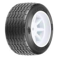 Proline 1/10 Protoform VTA Rear 31mm VTA Tires Mounted on 12mm White Wheels, 2pcs