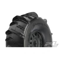 PROLINE Dumont Paddle Sand/Snow Tires Mounted for ARRMA Mojave Front or Rear, Mounted on Black 17mm Wheels - PR10189-10
