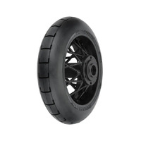 Proline 1/4 Supermoto Mounted Rear Tyre with Black Wheel, ProMoto-MX