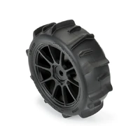 Proline Dumont F/R Tyre Set Mounted on Black Mach 10 Wheels