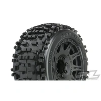 Proline Badlands 3.8in Tyres Mounted on Raid 8x32 17mm MT Wheels, F/R, PR1178-10