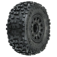 Proline Badlands SC Tyres Mounted on Raid 6x30 Wheels, Slash 2wd/4wd, F/R, PR1182-10