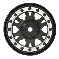 Proline Impulse 1.9" Black/Silver Bead-Loc Wheel Crawlers F/R 