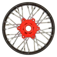 Proline Pro-Spec Aluminium Assembled Front Wheel V2 Bead, Black and Red, Promoto-SM