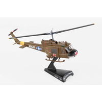 Postage Stamp 1/87 Bell UH-1 Huey Medivac Diecast 56012