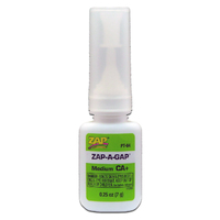 Zap-A-Gap CA+ Medium Cyanoacrylate (Green) 1/4oz/7g