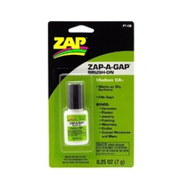Zap-A-Gap CA+ Brush-on Medium Cyanoacrylate (Green) 1/4oz/7g