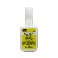 Zap-A Gap 1oz Cyanoacrylic (Yellow) Thick Slo Dry PT20