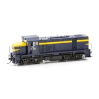 Powerline HO T-Class Locomotive Series 3 VR-blue & yellow T371 DC