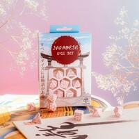 Q-Workshop Japanese Dice Set - Cherry Blossoms Petals