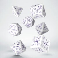 Q-Workshop Japanese Dice Set - Blue Star Lotus