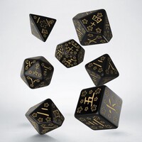 Q-Workshop Japanese Dice Set - Deep Night Firefly