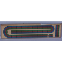 Cribbage Board 3 Track (Coloured) R1020EA