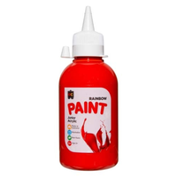 Educational Colours 250ml Rainbow Paint - Bright Red R250RD