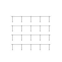 Ratio OO Hand Rail Stanchions - Single Rail