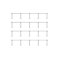 Ratio OO Hand Rail Stanchions - Single Rail