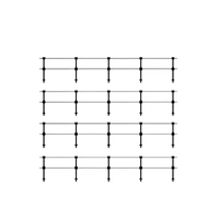 Ratio OO Hand Rail Stanchions - Double Rail