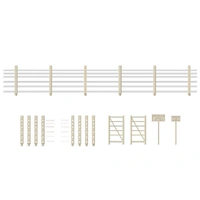 Ratio OO Concrete Fence Posts, Gates, Signs Etc