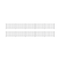 Ratio OO GWR Station Fencing, White (Straight Only)