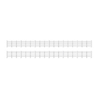 Ratio OO Lineside Fencing, White (4 Bar)