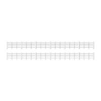 Ratio OO Lineside Fencing, White (4 Bar)