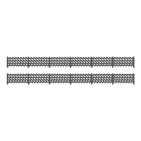 Ratio OO LMS (Mr) Station Fencing, Black