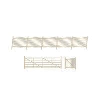 Ratio OO SR Concrete Pale Fencing (Inc. Gates & Ramps)